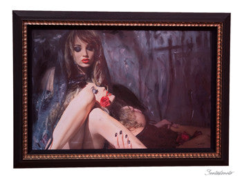 ART by Santodonato: "Til Death Do Us Part" framed original painting