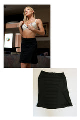 Niki Lee Young skirt worn during her photo shoot with Striplv Magazine