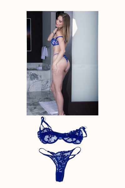 Nevaeh - Blue Lingerie Set
