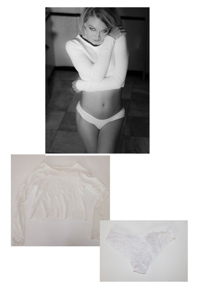 Jeanie Marie Sullivan Shirt and Panty from her shoot with Striplv Magazine