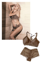 Paige Elighte Lingerie Set Wardrobe as seen in her photo shoot with STRIPLV Magazine