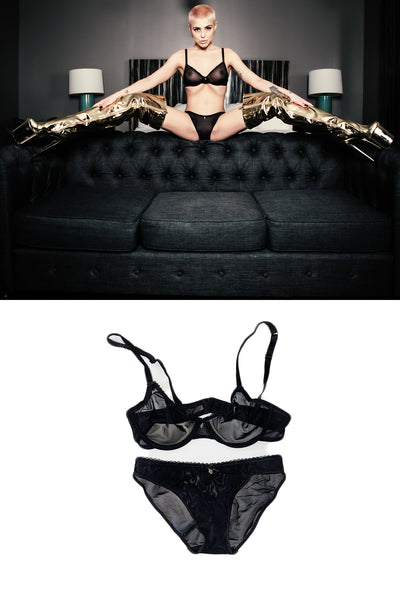 Push Push Bra and Panties Wardrobe as seen in her photo shoot with STRIPLV Magazine